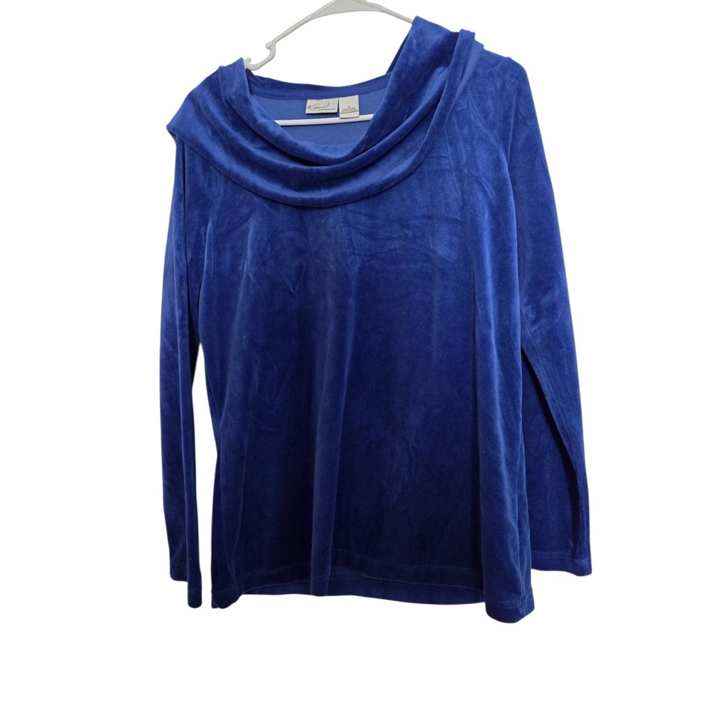 Kim Rogers Velour Blue Small top Medium pants 2 pair - Picture 2 of 7